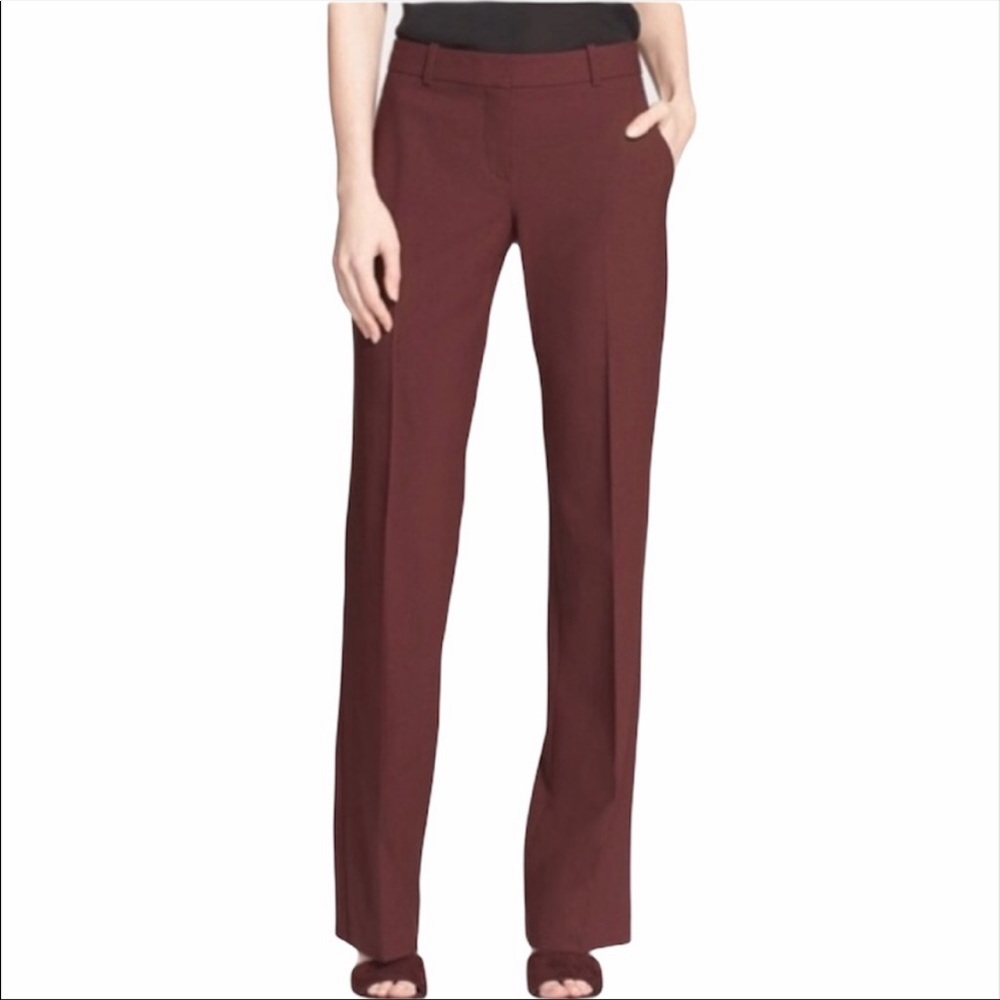Theory Maroon Dress Pants Size 2